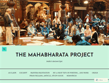 Tablet Screenshot of mahabharata-project.com